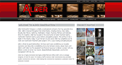 Desktop Screenshot of alderconstruction.com